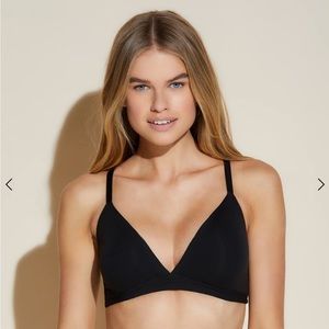 Cosabella black triangle bralette - size medium